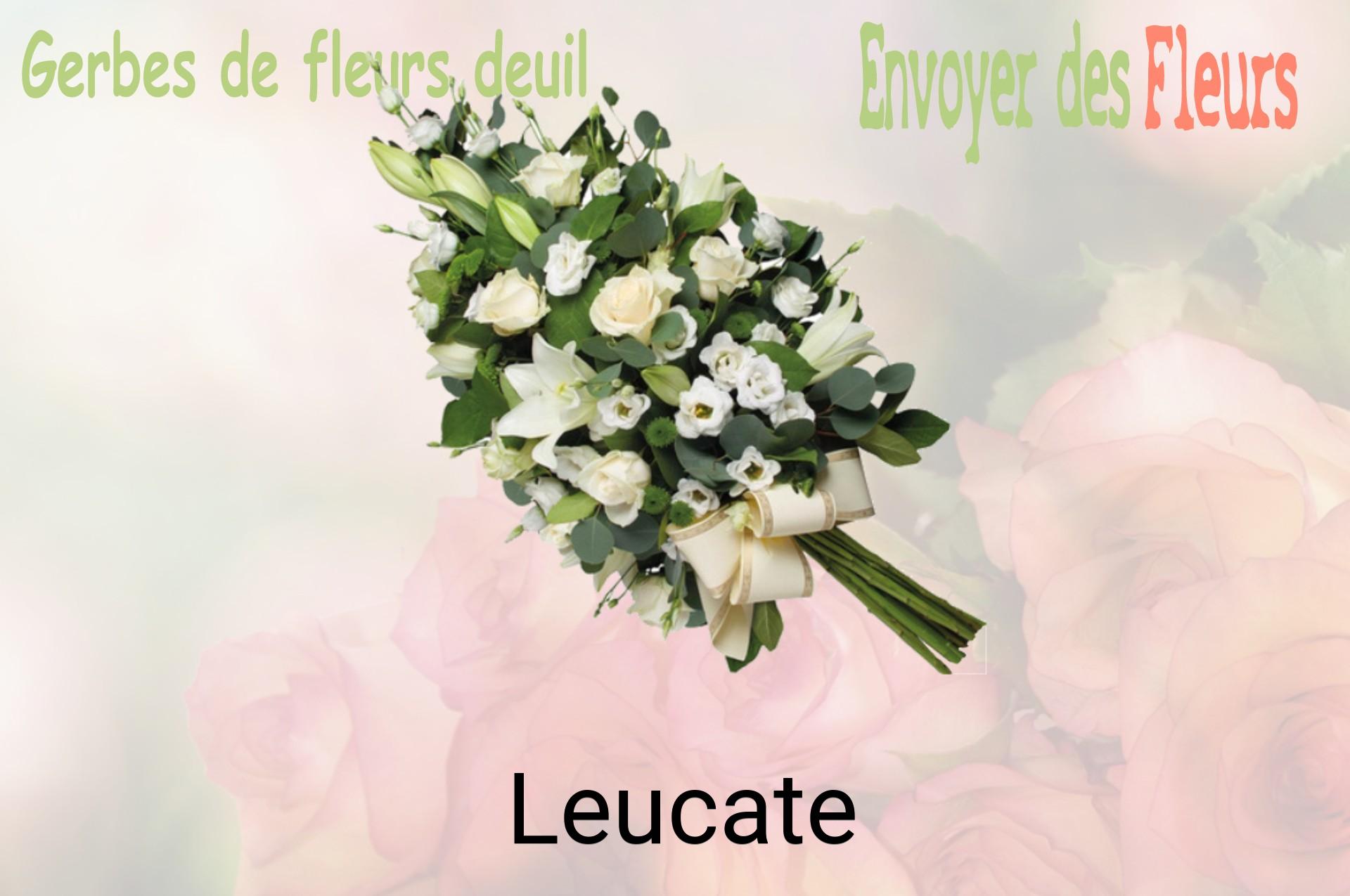 Gerbe de fleurs de deuil livrée à Leucate